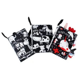 3D Book of Baby, Washable, Black and White, Red animal, early learning, cognitive toys, sound paper gifts, children 6 Main Baby Boy Sales - №6