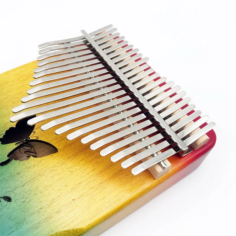 kalimba 21 key butterfly Solid wood Thumb  high quality acacia music instrument girls upgrade handguard finger thumb piano gift