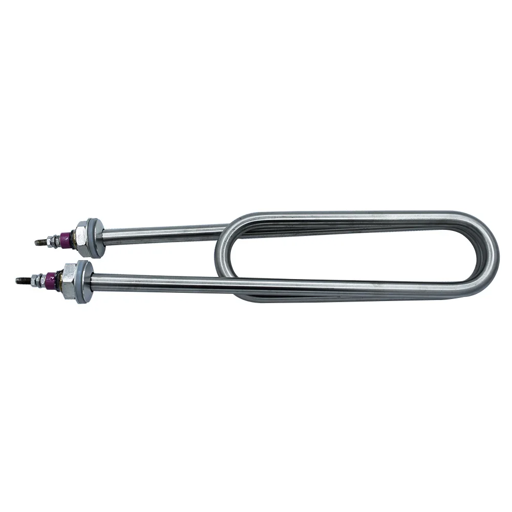 Rosca 220v 380v Tubo de Aquecimento de Água Duplo u Forma 304 Aquecedor de Água Elétrico de Aço Inoxidável para a Máquina de Arroz Cozido no Vapor M18