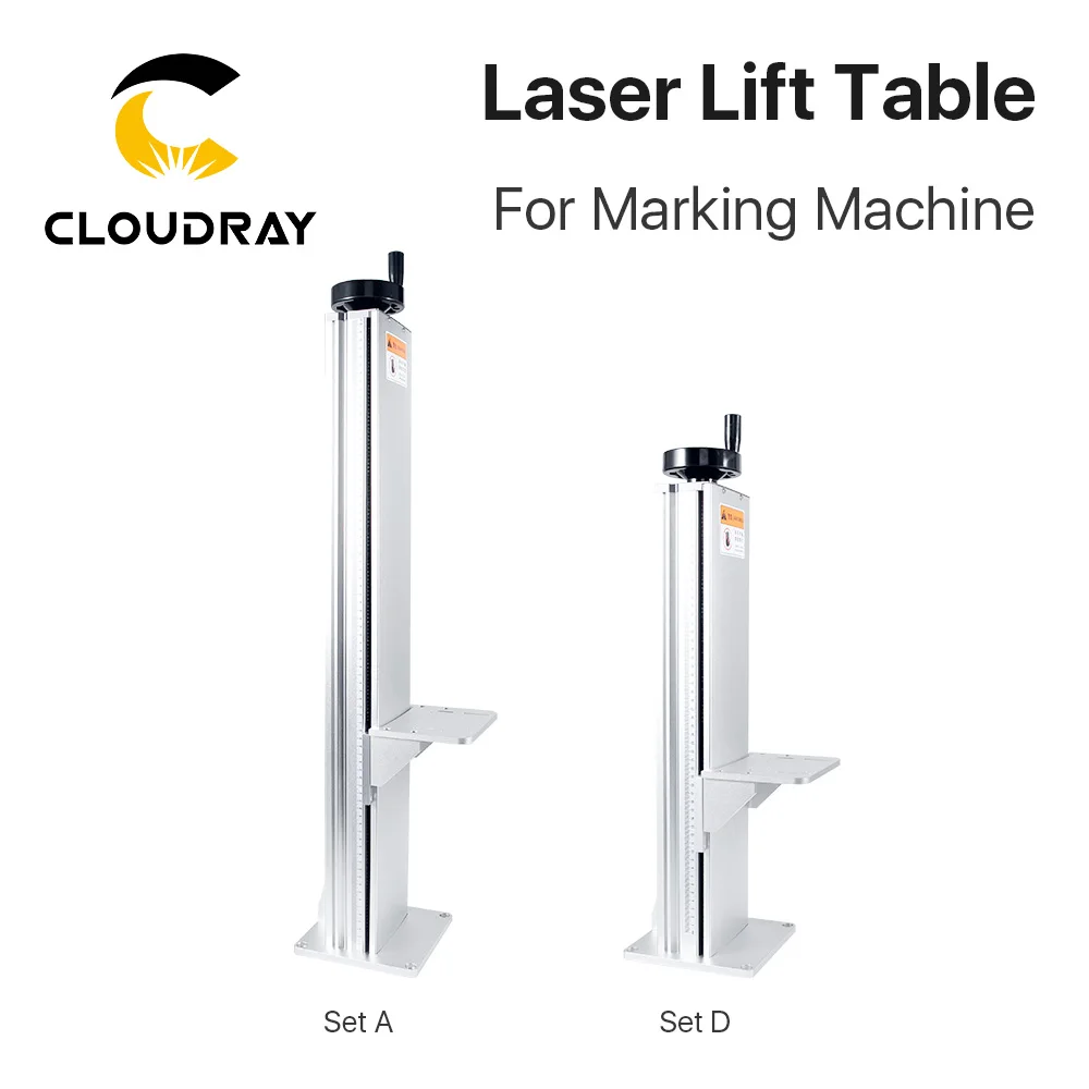 Cloudray Laser Marking Machine Lift Table Z Axis Lifting Table Height 500 & 800mm with Motor Control for Laser Marking Machine