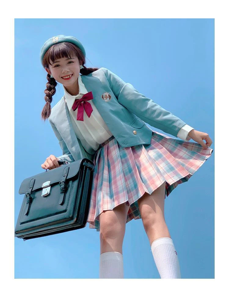 Japão Escola das Mulheres Terno Casaco Primavera Outono Jaqueta JK Uniformes Cardigan Multicolor Estudante Meninas Cosplay Casaco