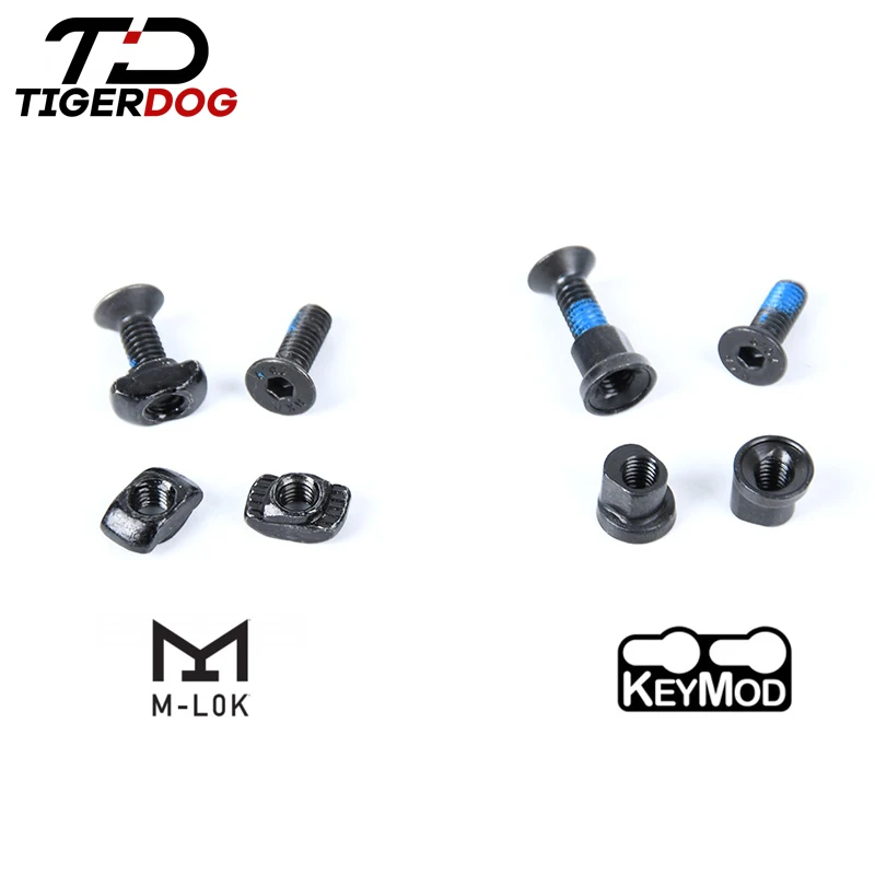 

WADSN Metal 4/10piece M-LOK Keymod Screw And Nut Replacement For Mlok Handguard Rail Sections Hunting Gun Mount Accessories