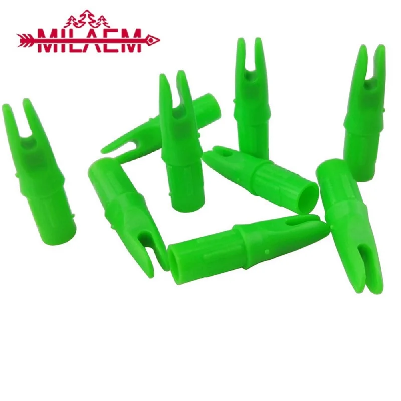 

50 Pcs Archery Arrow Nock Insert Plastic Arrow Nock Fit for ID 7.6 mm Arrow Shaft DIY Compound Recurve Bow Hunting Accessories