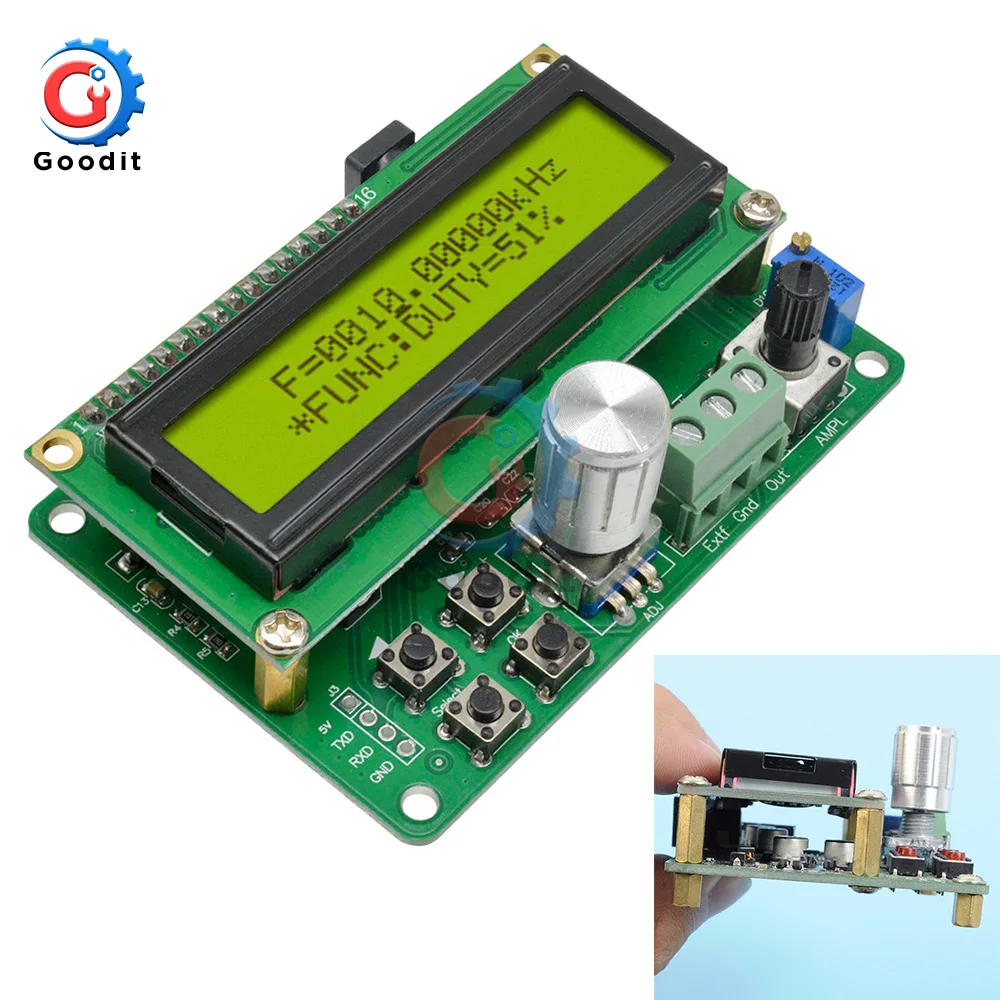 FYE050 DDS Function Signal Generator Random Waveform Triangle Sine Square Sawtooth Wave Duty Cycle Frequency Generator Module