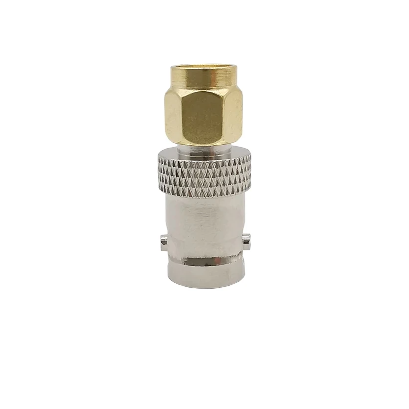 BNC Female Jack to RP SMA Male Plug RF Coaxial Coax Adapter Straight Audio RF Connector for HAM Baofeng WiFi Radio Antennas