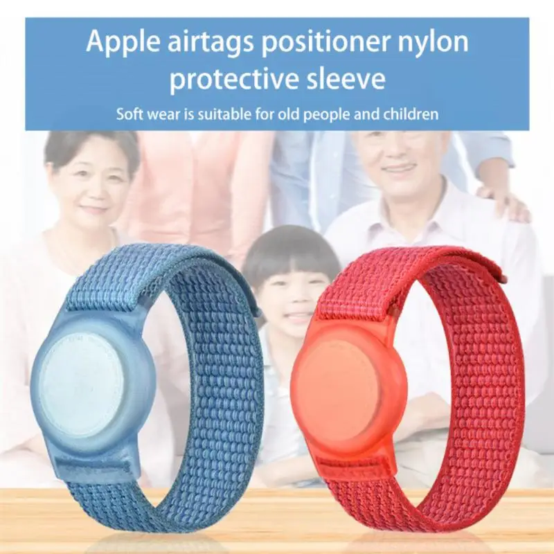 New Nylon TPU Bracelet Kids Protective Strap Case For Apple Airtags Location Tracker Protection Sleeve For AirTag Accessories