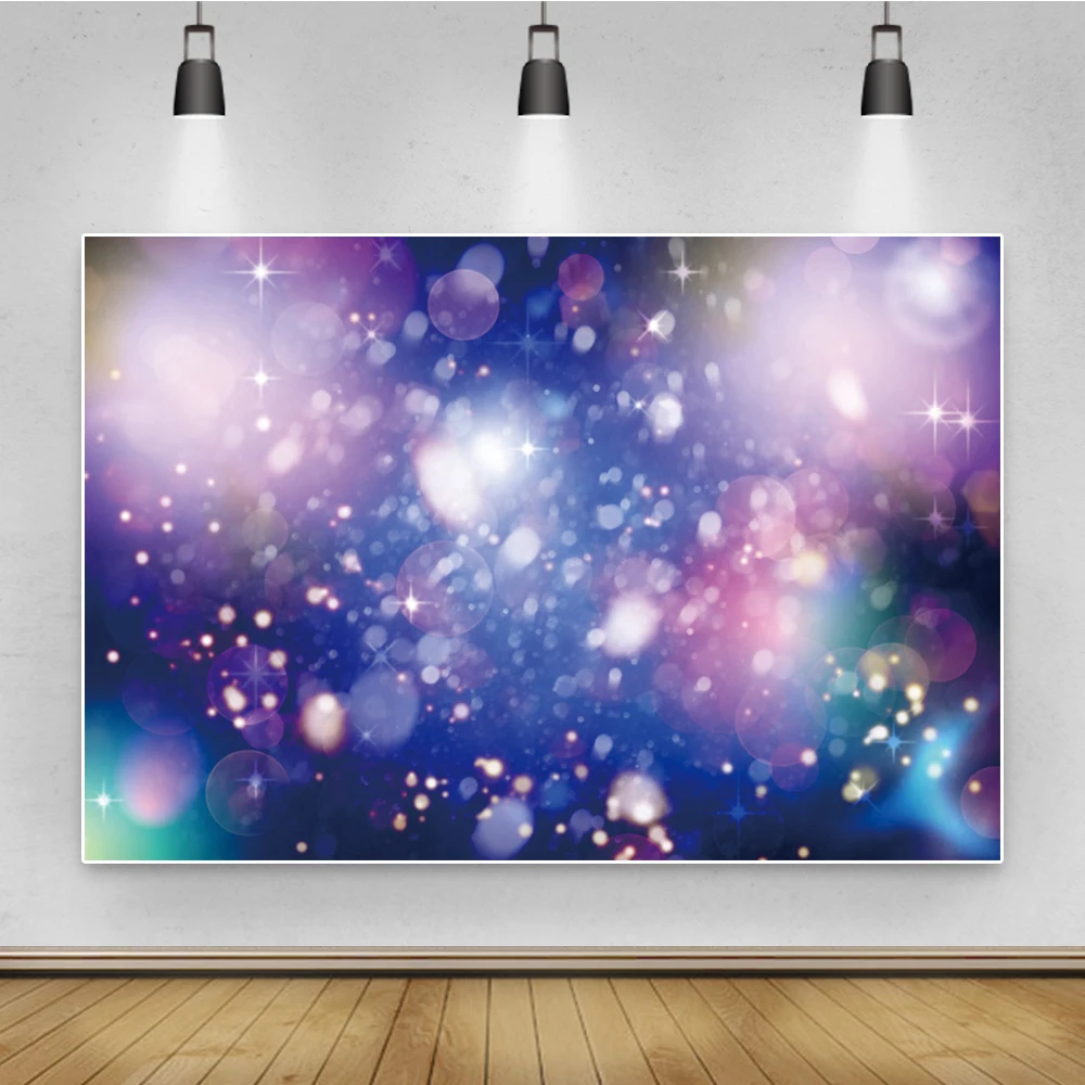 Yeele Dreamlike-다채로운 그라데이션 폴카 도트 라이트 보케 파티, 아기 사진 배경, 사진 스튜디오용 장식 배경