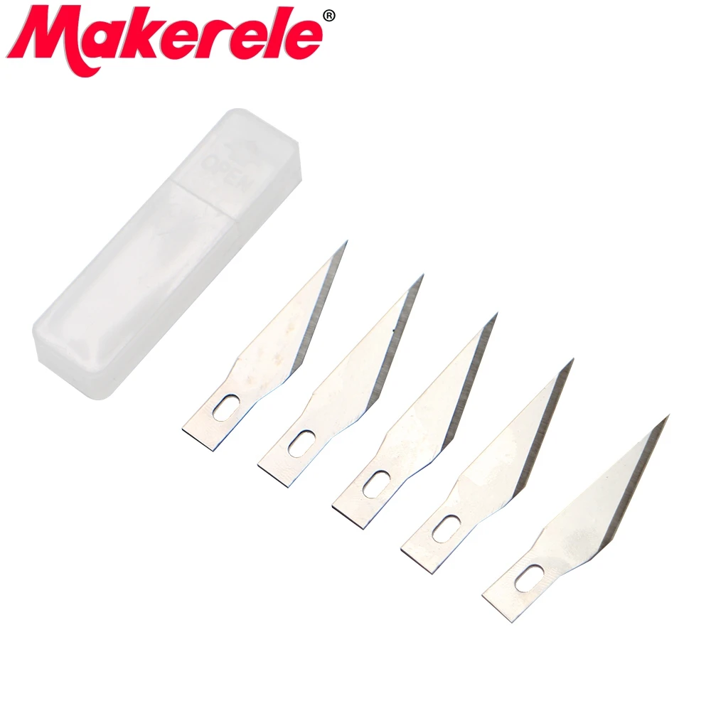 5pcs Blades for Wood Carving Tools Engraving Craft Sculpture Knife Scalpel Cutting Tool PCB Repair