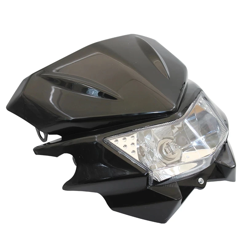 Motorcycle Universal Headlight 12V 35W H4 Headlight Fairing For KLX KX 110 WR250F WR450F Headlight Headlamp Dirt Bikes Off Road