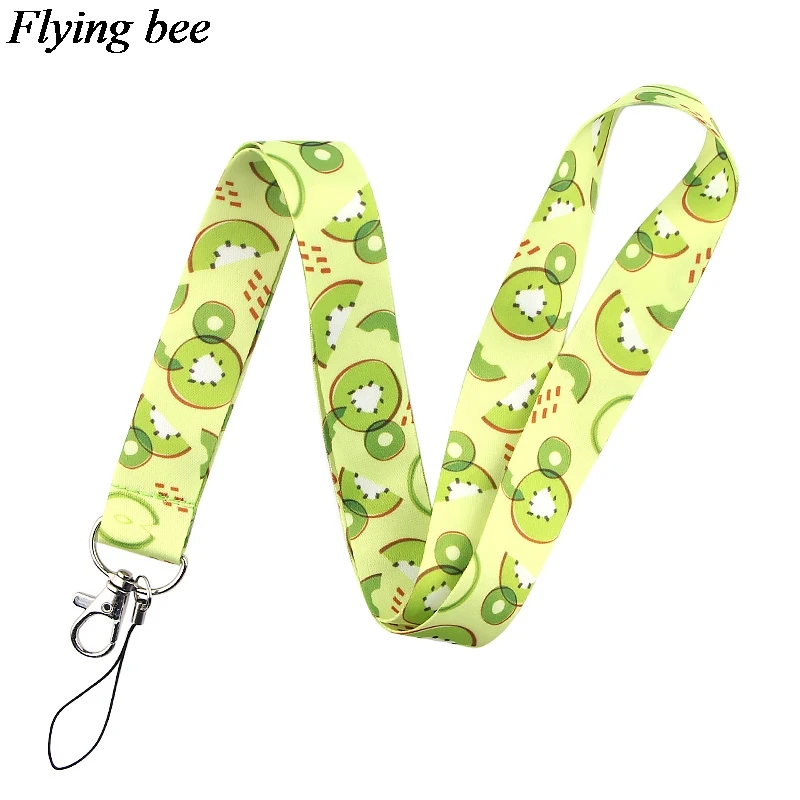 Flyingbee киви Фрукты брелок мультфильм фрукты телефон ремешок женский модный ремешок на шею для ID карты ключи телефона X0649