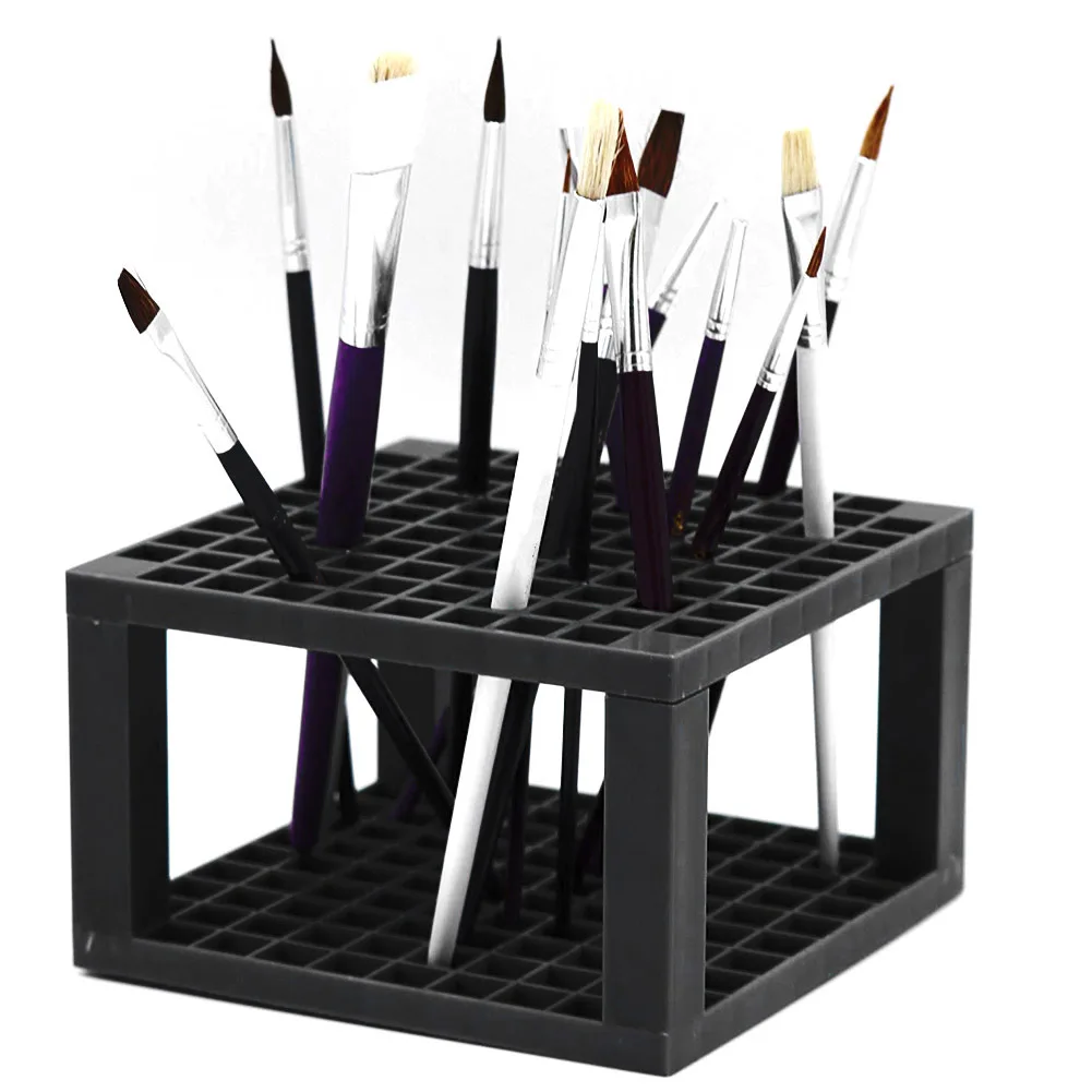 96-slot Painting Brush Pen Storage Holder Stand Organizer Rack Drawing Supplies Made of premium material, durable DIY assemble