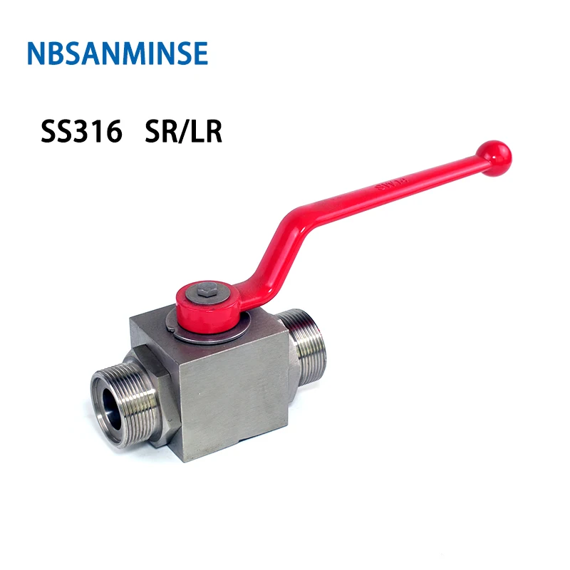 

Stainless Steel KHB SS316 SR LR Thread High Pressure Ball Valve Hydraulic Industrial Engineering Anticorrosion Valve NBSANMINSE