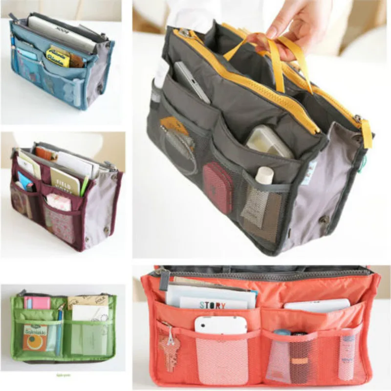 Women Lady Travel Insert Handbag Organizer Purse Large Liner Organizer Tidy Bag Toy Storage Bags