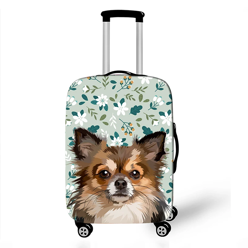 Cute Chihuahua Dog Pattern Luggage Protective Cover For Travelling 18-32 Inch Trolley Case Suitcase Covers Travel Accessories