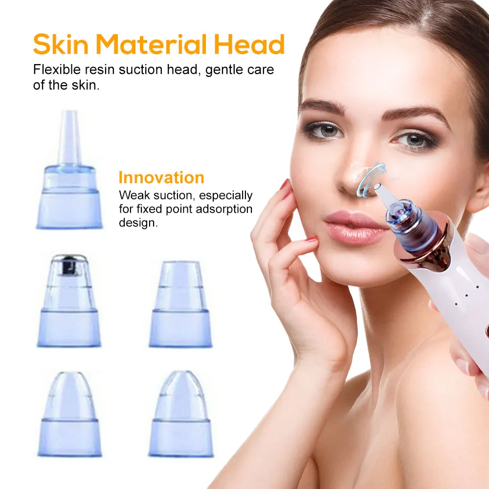 Electric Blackhead Removal Device Pore Cleanser Acne Cleaner Black Point Vacuum Remover Comedone Pore Cleaner Beauty Instrument