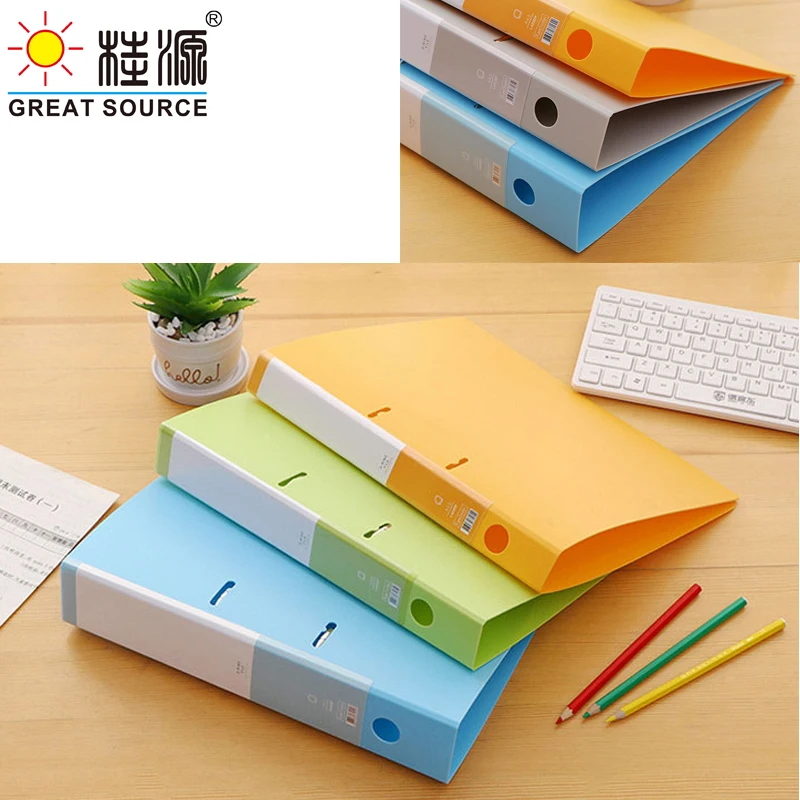 A4 Lever Arch File StrongLine ABS on Board 55mm (1.97") Spine Assorted Bright Colours(8PCS)