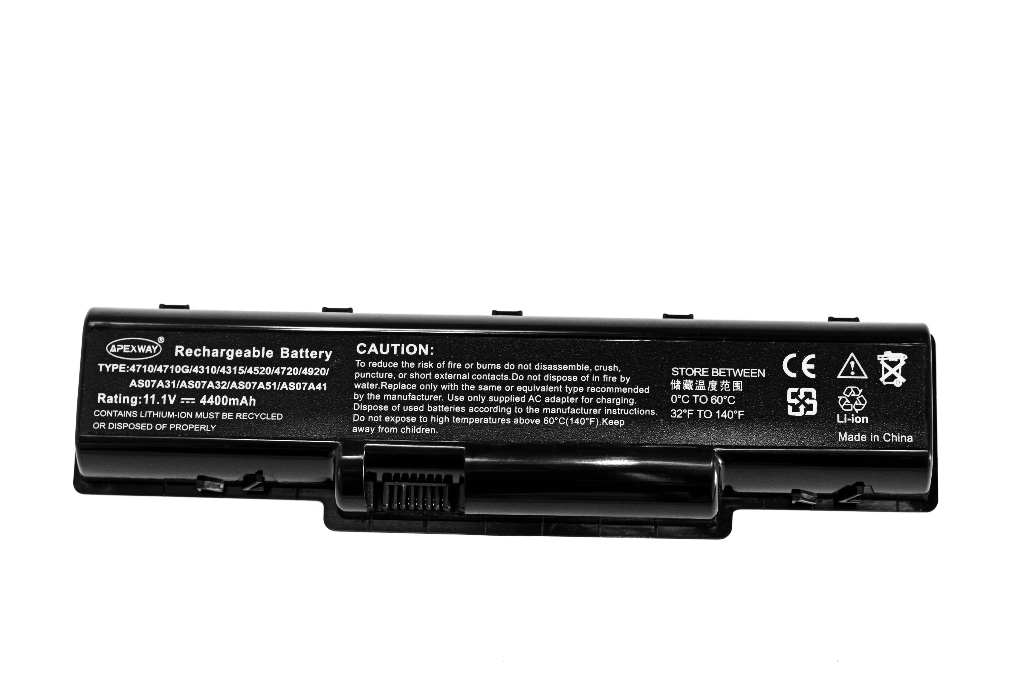 ApexWay Laptop Battery For Acer AK.006BT.020 AK.006BT.025 As07a51 AS07A31 AS07A32 AS07A41 S07A51 AS07A52 AS07A71 AS07A72 AS09A61