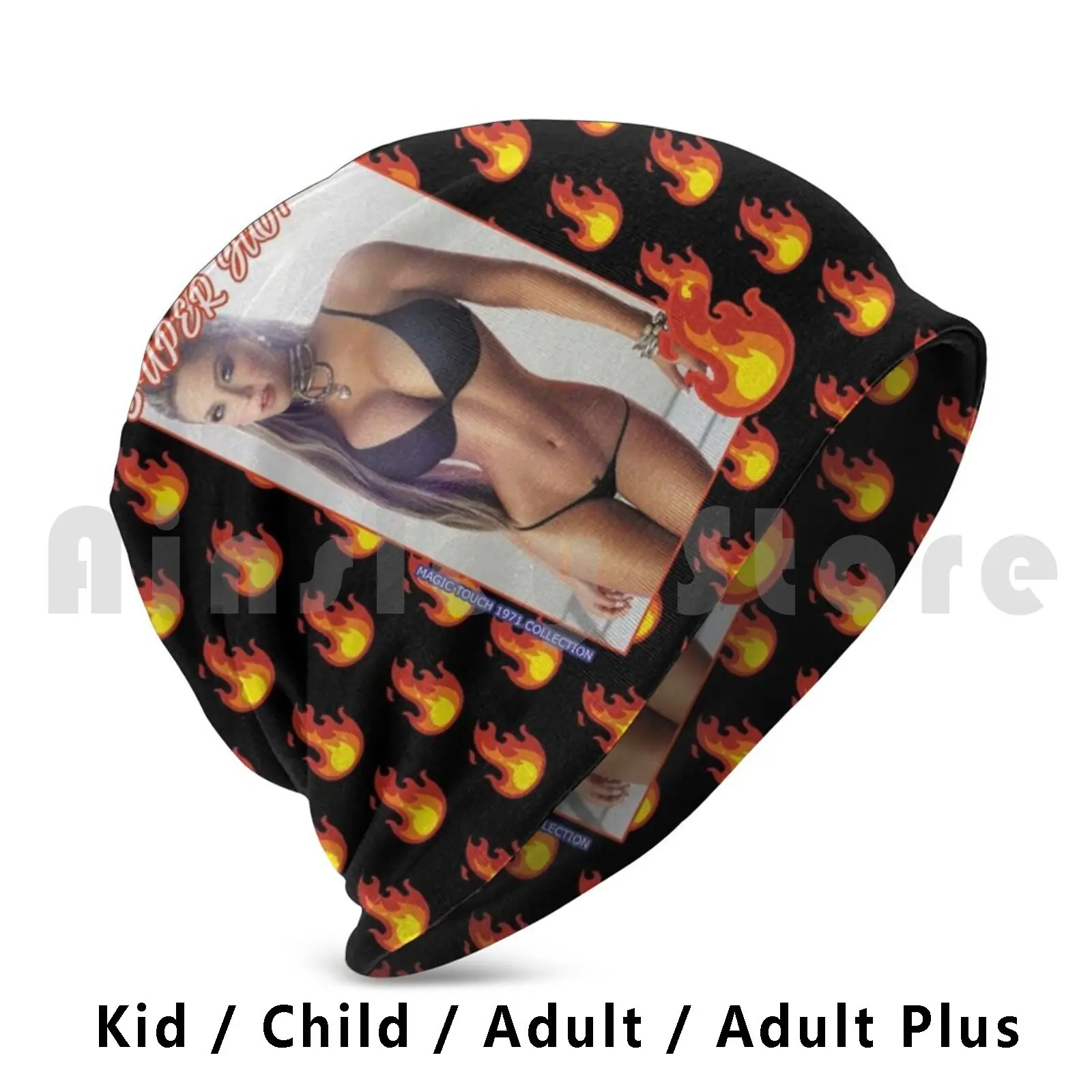 Super Sexy Girl – 14 Beanie Hedging Cap DIY Print Cushion Sexy Girls Cute Anime Hentai Manga Lips Pinup Red Sex Teeth Tumblr