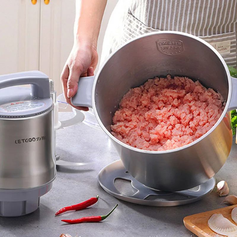 12L Commercial  Meat Grinder 1200W High-power Minced Meat Blender Home Electric Stainless Steel Pepper Crusher Food processor