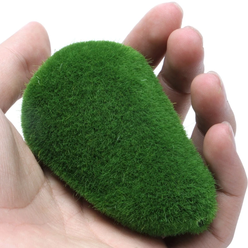 2025 New Artificial Moss Rocks Green Moss Balls Mossy Rock Faux for Fresh Moss Decor for DIY Floral Arrangements Garden Crafting