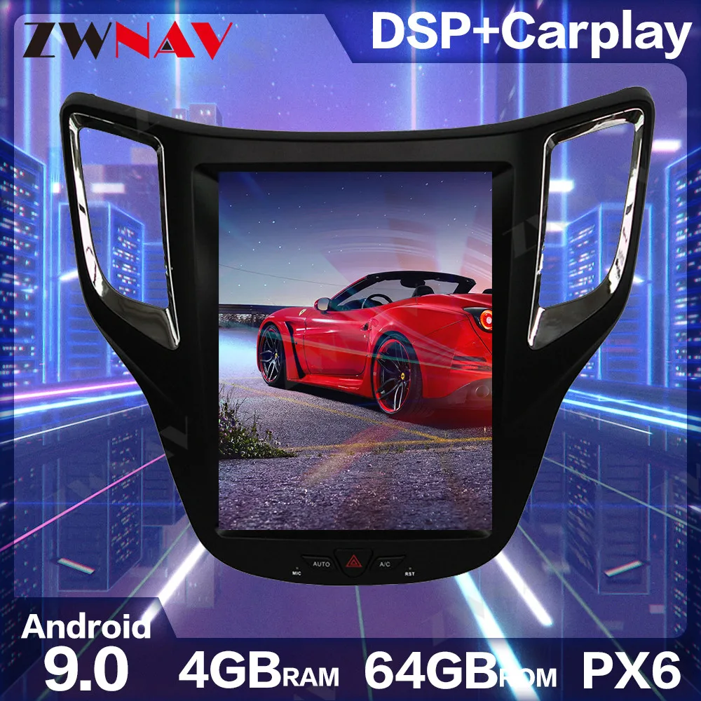 Tesla Style Android 9.0 6Core Car No DVD Player GPS Navigation For Changan CS35 Stereo Headunit Multimedia Player Auto Radio DSP