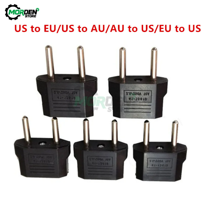 5Pcs/Lot US to EU Plug Power Adapter US to AU/EU to US/AU to US Travel Power Plug Adapter Converter Wall Charger Socket