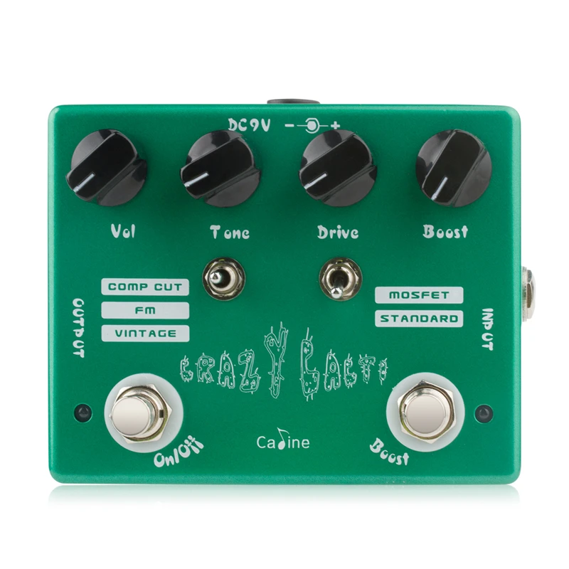 Caline CP-20 Crazy Cacti Overdrive Guitar Effect Pedal with Boost knob True Bypass Design Electric Guitar Parts & Accessories