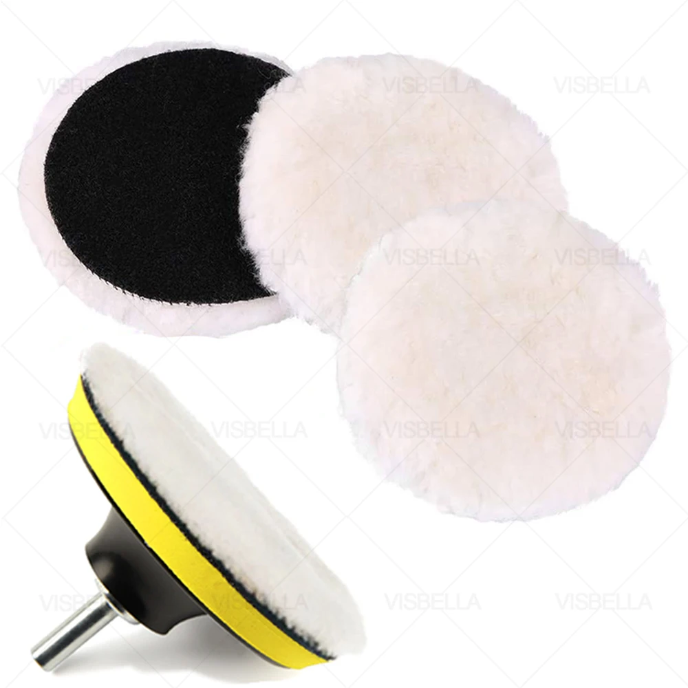 

3/4/5/6/7 Inch Car Polishing Pad Soft Wool Sponge Pad For Auto Beauty Waxing Self-Adhesive Disc Detailing Cleaning Hand Tools