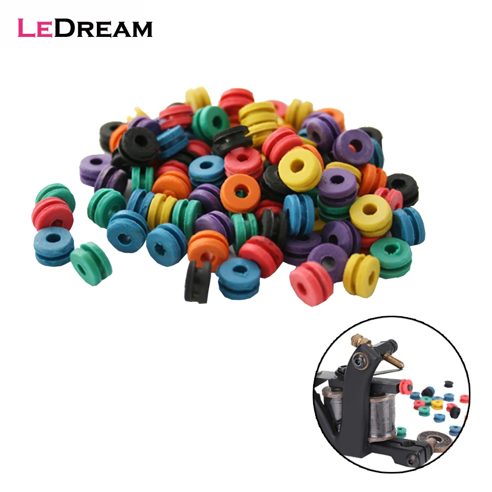 

100pcs/lot H Shape Tattoo Machine Rubber Nipple Half Grommets Piston Pin Needle Mat Pad Cushion Pin Cushion