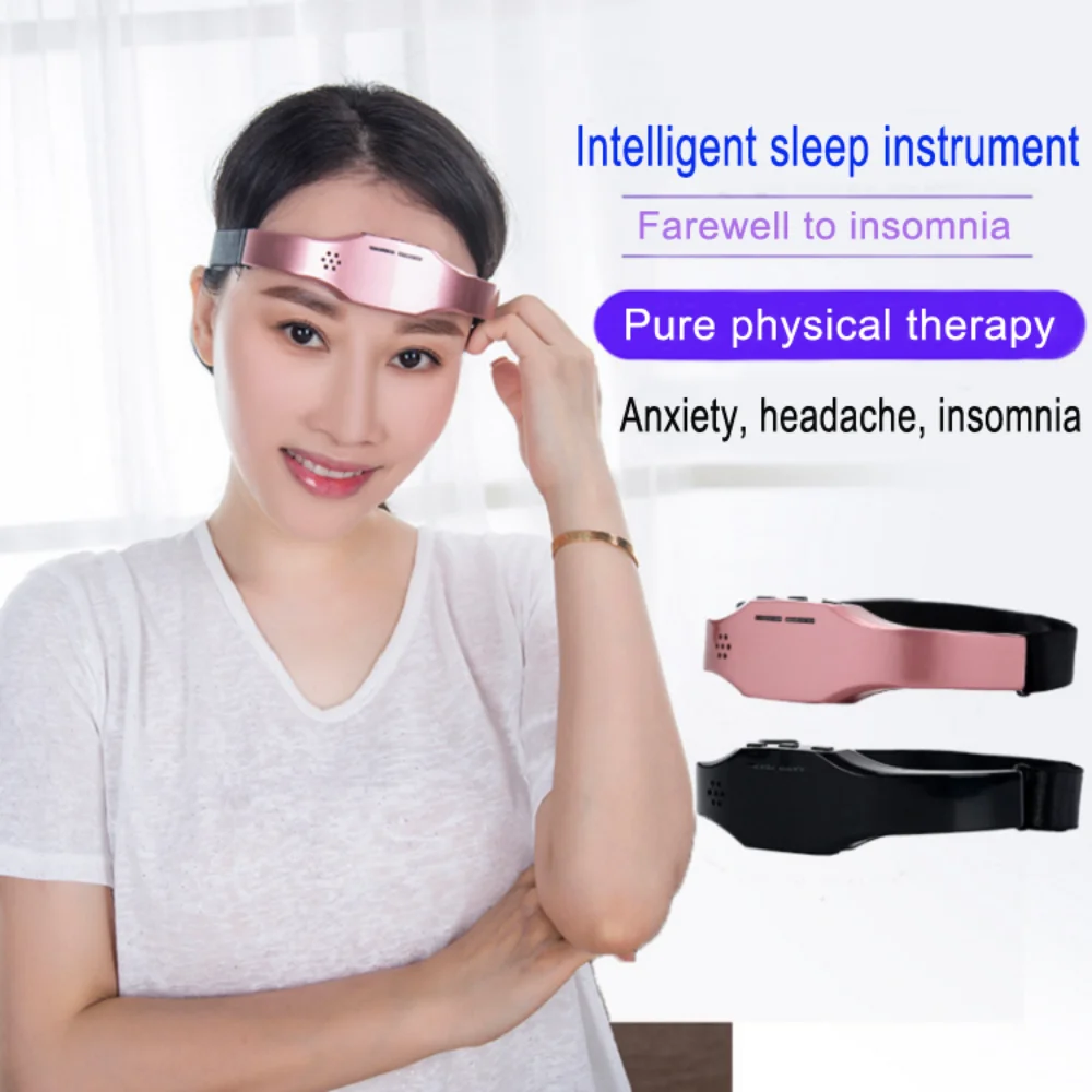 

Rechargeable Wireless Intelligent Head Massager Treatment Migraine Head Sleep Massager Sleep Instrument Treat Insomnia