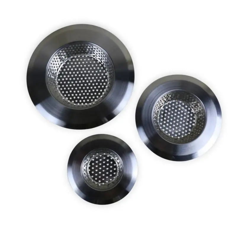 Stainless Steel Kitchen Bathroom Sink Strainer Waste Plug Sink Filter Waste Collector Hair Catcher Shower Drain Hole Filter