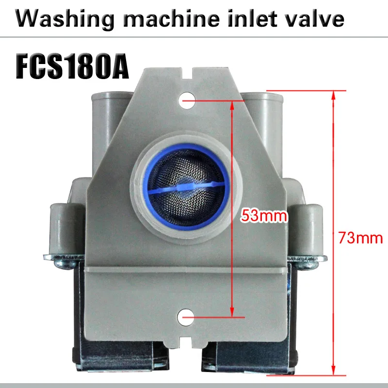 Universal double head washing machine inlet valve FCS-180A full automatic washing machine electromagnetic valve inlet valve