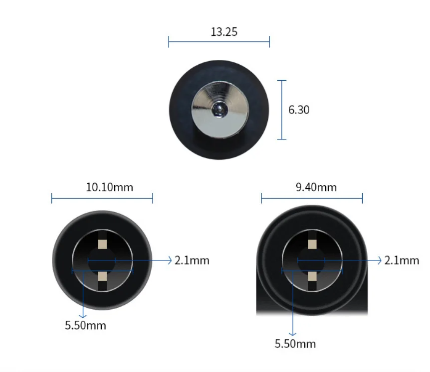 2m tatuagem cabo gancho linha cabo de alimentação DC-6.35mm conexão dc para tatuagem máquina/arma fornecimento acessório