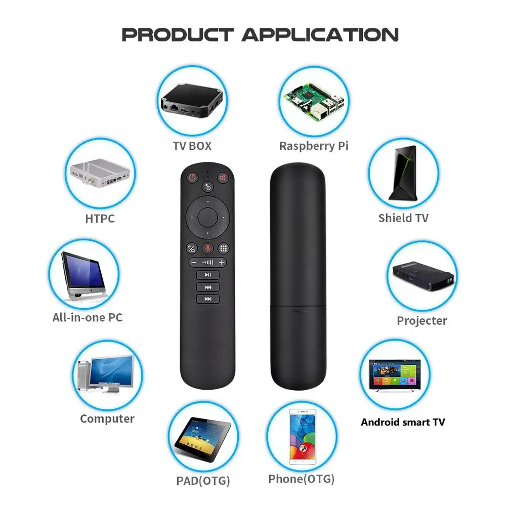 VONTAR G50S z pilotem żyroskop Air Mouse bezprzewodowa Mini Kyeboard z IR Learning dla TV Box z androidem PC