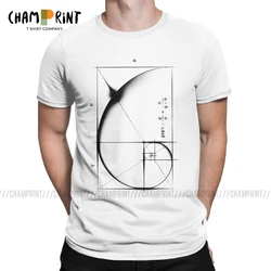 Fibonacci Sequence Golden Ratio Men T Shirt Math Technical Geek Vintage Tee Shirt Round Collar T-Shirts Plus Size Clothes