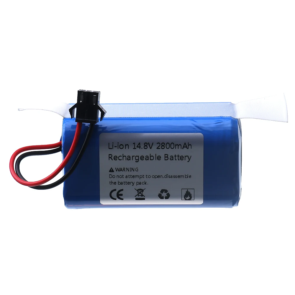 14.8 فولت 2800 مللي أمبير بطارية ليثيوم أيون ل Conga 990 ، 1090 تيسفور X500 Ecovacs Deebot N79 N79S DN622 Eufy RoboVac 11 11S RoboVac 30 الخ
