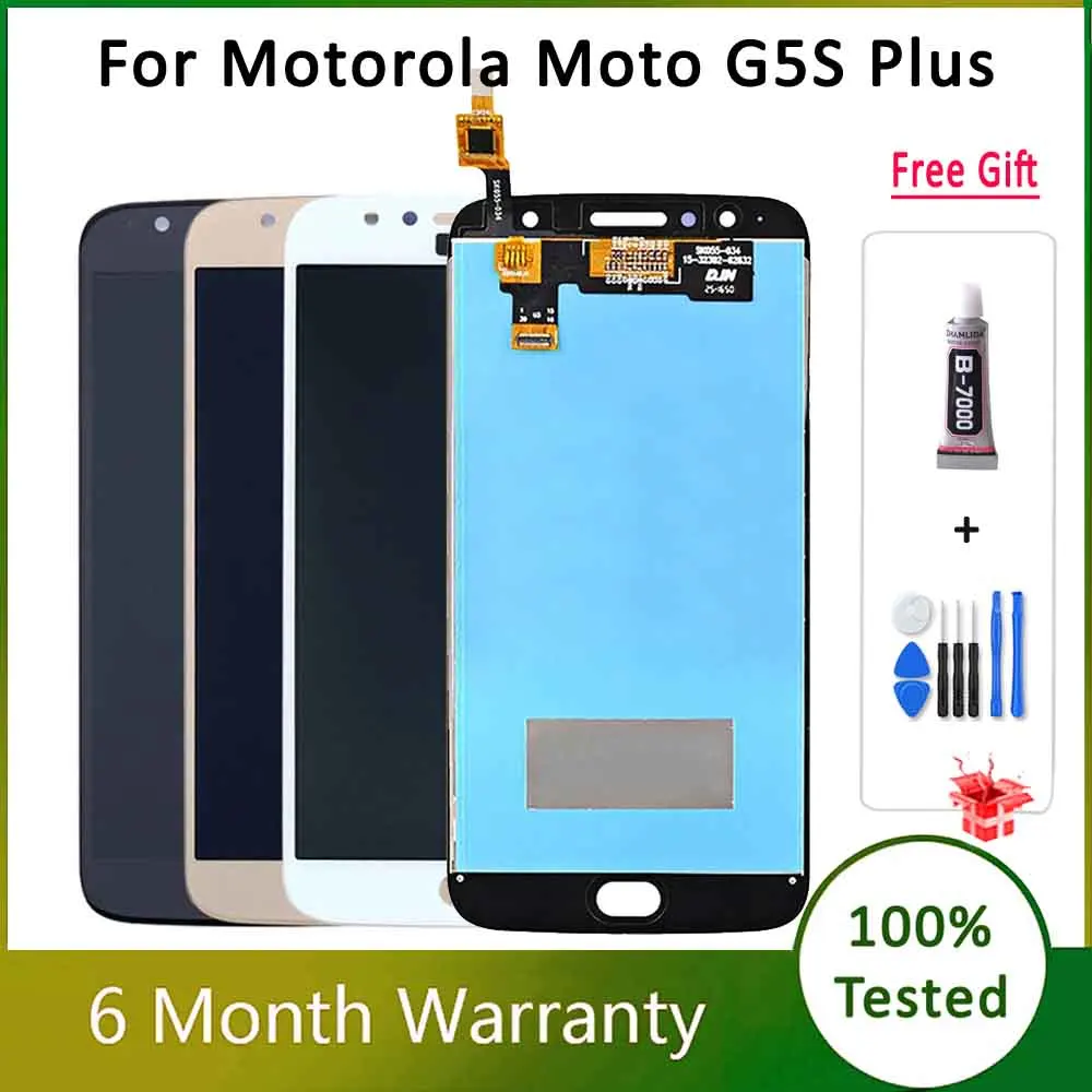 100% Tested Screen For Motorola Moto G5S Plus LCD Display Touch Screen Digitizer Assembly For XT1802 XT1803 XT1804 XT1805 XT1806