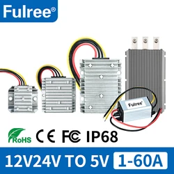12V 24V to 5V 3A 5A 10A 15A 20A 25A 30A 40A 50A 60A DC DC Step Down Voltage Converter 12 24 Buck to 5 Volt Reducer Regulator