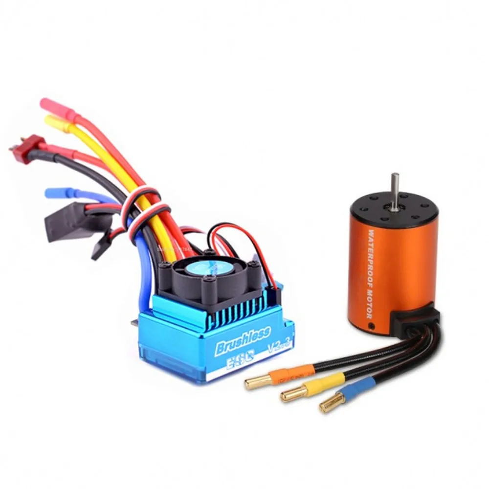 Upgraded Brushless 3650 4300KV Motor 120A ESC 21G Servo TX RX Combo Set Parts for Wltoys 144001 124018 124019 RC Car