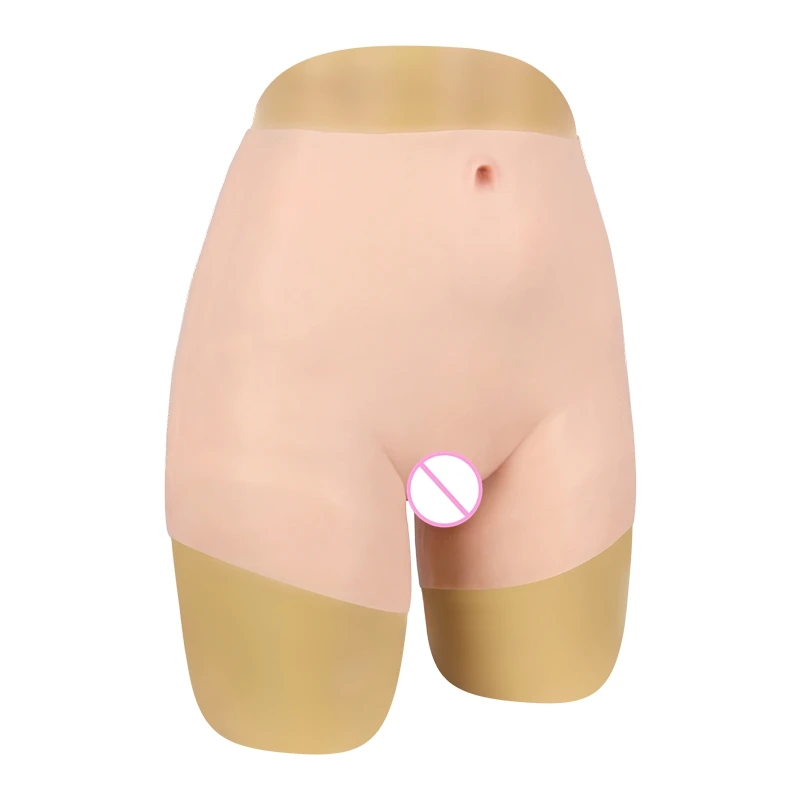 70CM Silicone Realistic Vagina Panty Shemale Crossdresser Pussy Pants Transgender Artificial Sex Fake Underwear Enhancer Hip 1G