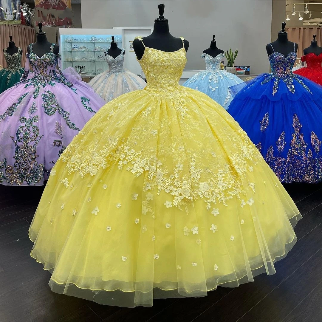 Amarelo vestidos de 15 años 2022 inchado quinceanera vestido basco doce 16 vestido com capuz destacável cabo longo vestido de baile espaguete