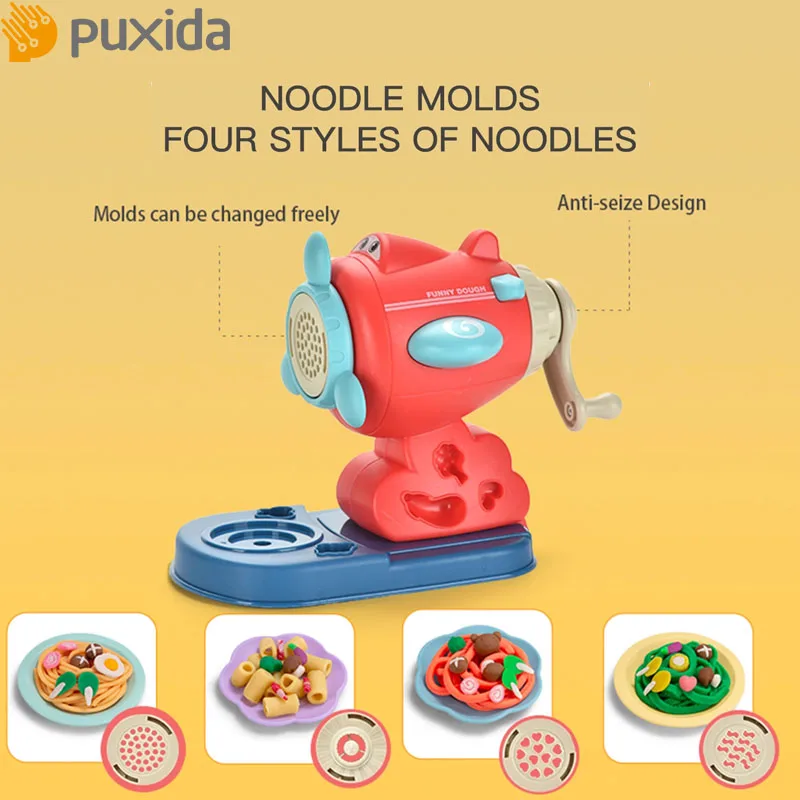 Puxida LT6003 Noodle Machine Toy Plane Shape Play Dough Kitchen Party 3 Year Old Children Food Set Non-Toxic Compound Color