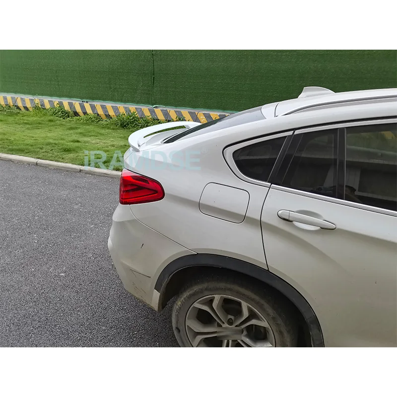 Trunk Spoiler Forged Texture Type MT Car Rear Trunk Wing ABS material Refit Accessories Spoiler For BMW X4 F26 G02 2014 - 2021