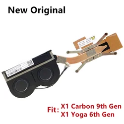 New Original For Laptop Lenovo ThinkPad X1 Carbon 9th 2021 Gen X1 Yoga 6th Gen CPU Cooling Fan Heatsink Radiator 5H40W36672