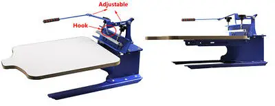 One Color Silk Screen Printing Kit Pallet Adjustable Press Exposure Unit