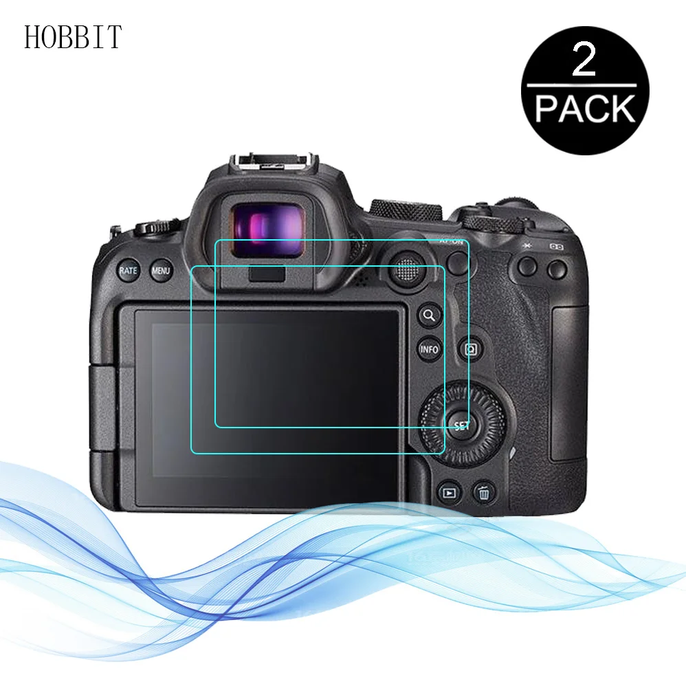 2pcs For Canon EOS R6 R5 R3 R 90D R6 II R6 Mark II Digital Camera Anti-Scratch Film 9H Clear Tempered Glass Screen Protector