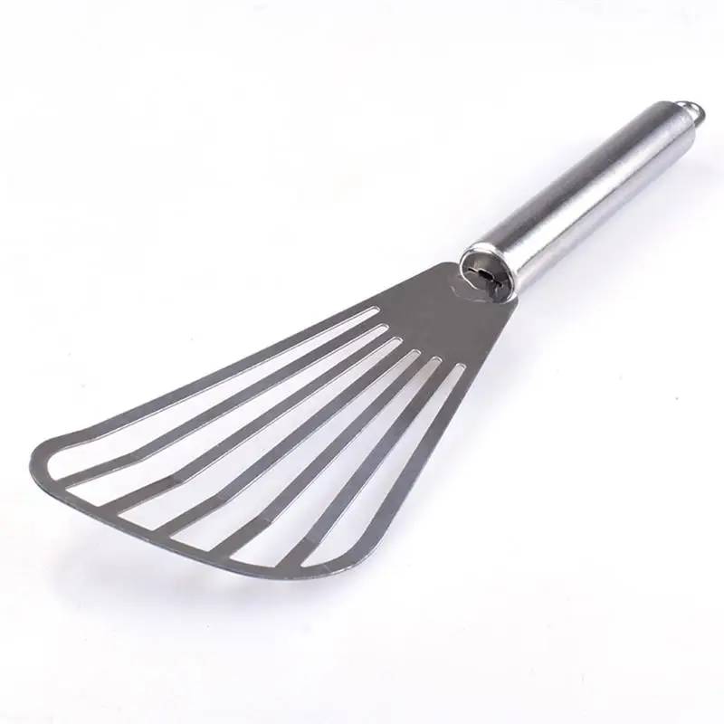 Stainless Steel Fish Spatula Metal Blade With Stainless Steel Handle Fish Tuner Utensils For Kitchen Cooking Tool