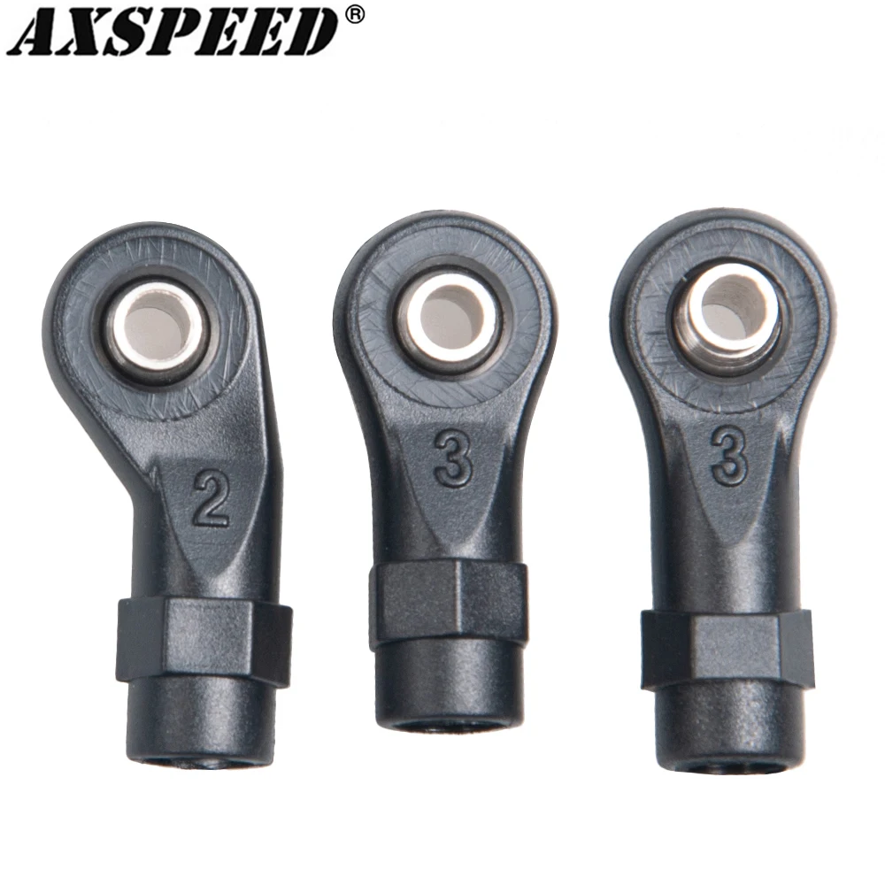 

AXSPEED 10 шт. наконечники стержня, держатель шариков, стяжка, пластиковые шаровые шарниры для 1/10 RC гусеничного автомобиля, осевые детали SCX10 TRX4 TRX6