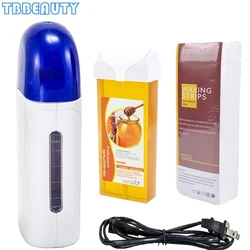 3 Trong 1 Con Lăn Bộ Dụng Cụ Lấy Ráy Tai Depilatory Wax Ấm Que Cho Tóc Với Máy Tẩy Nhổ Lông Máy Hộp Mực Máy Tẩy Lông Giấy bộ