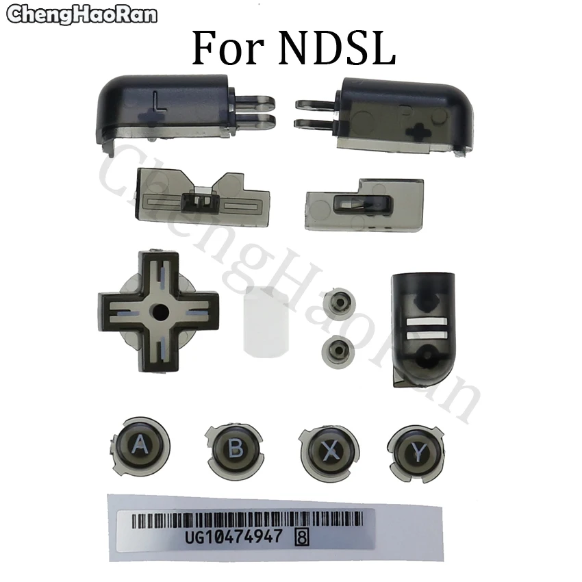 Chenghaئران ل نينتندو ل NDSL وحدة التحكم مجموعة زر كامل ABXY L R D الوسادة الصليب زر و المطاط موصل زر 11 ألوان